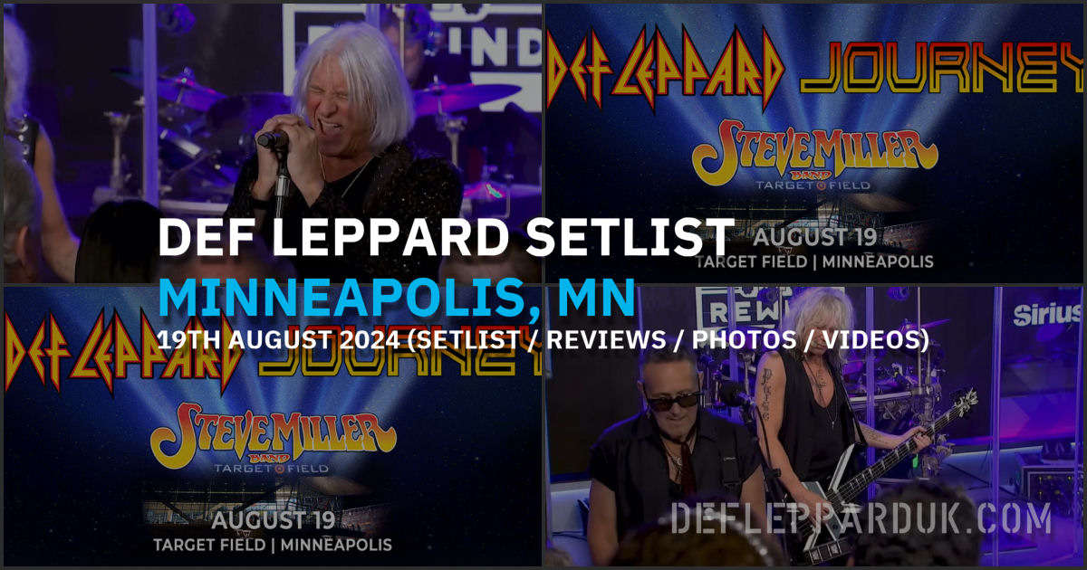 Def Leppard and Journey Live in Minneapolis, MN – August 19, 2024