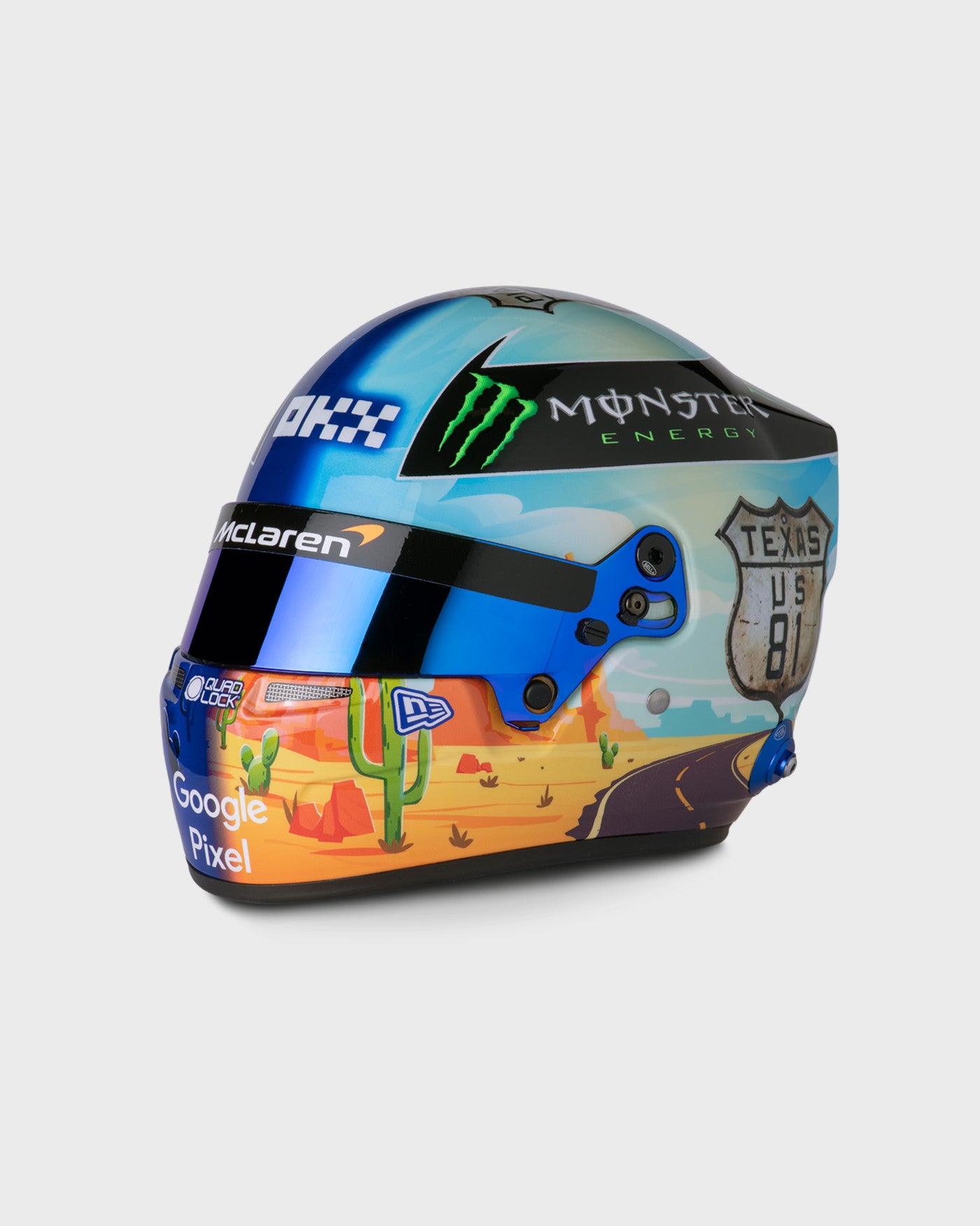 Oscar Piastri 2024 F1 Mini Helmet - Authentic 1:2 Diecast Replica
