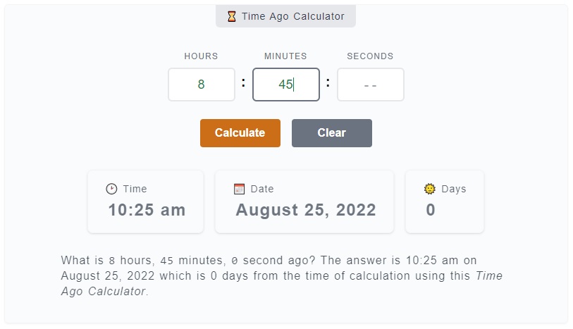 17 Hours Ago Time: Easily Calculate Past Time & Date