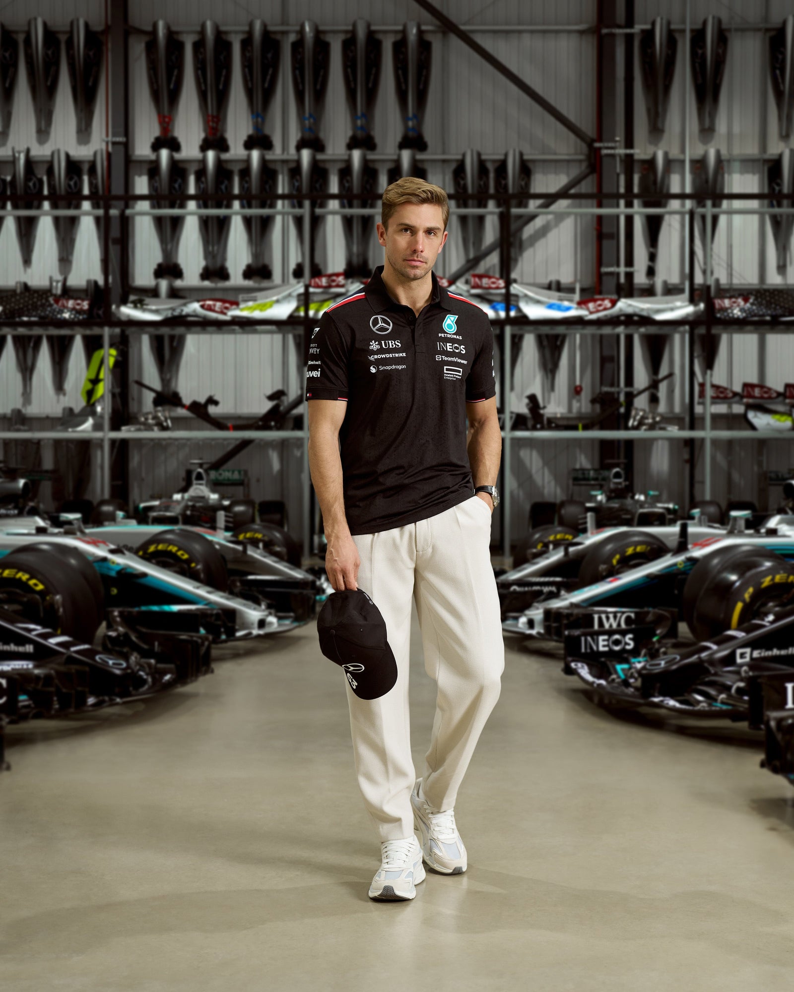 Mercedes Polo Collection: Official F1 Team Shirts for Men