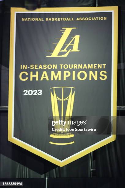 Free Lakers in-season tournament banner white background: Top resources for fans and content creators