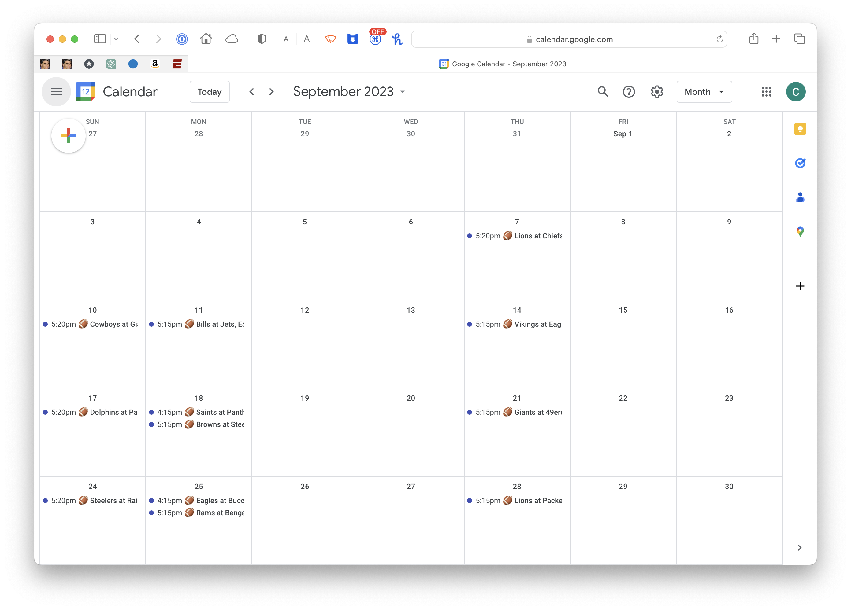 How to use ics calendar for NFL this year? (Stay updated with games)