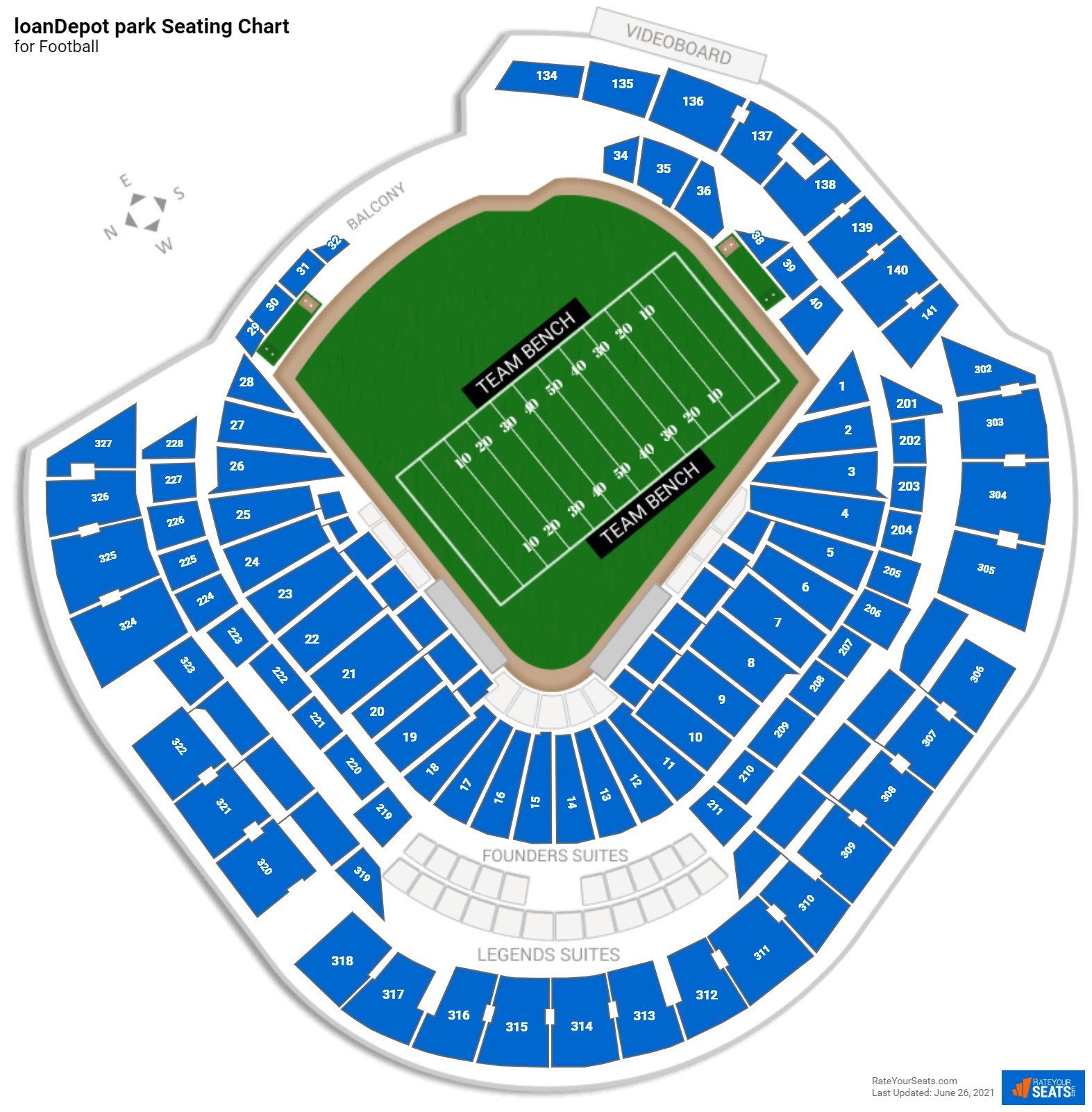Get your loandepot park seating chart with rows and know your seat.