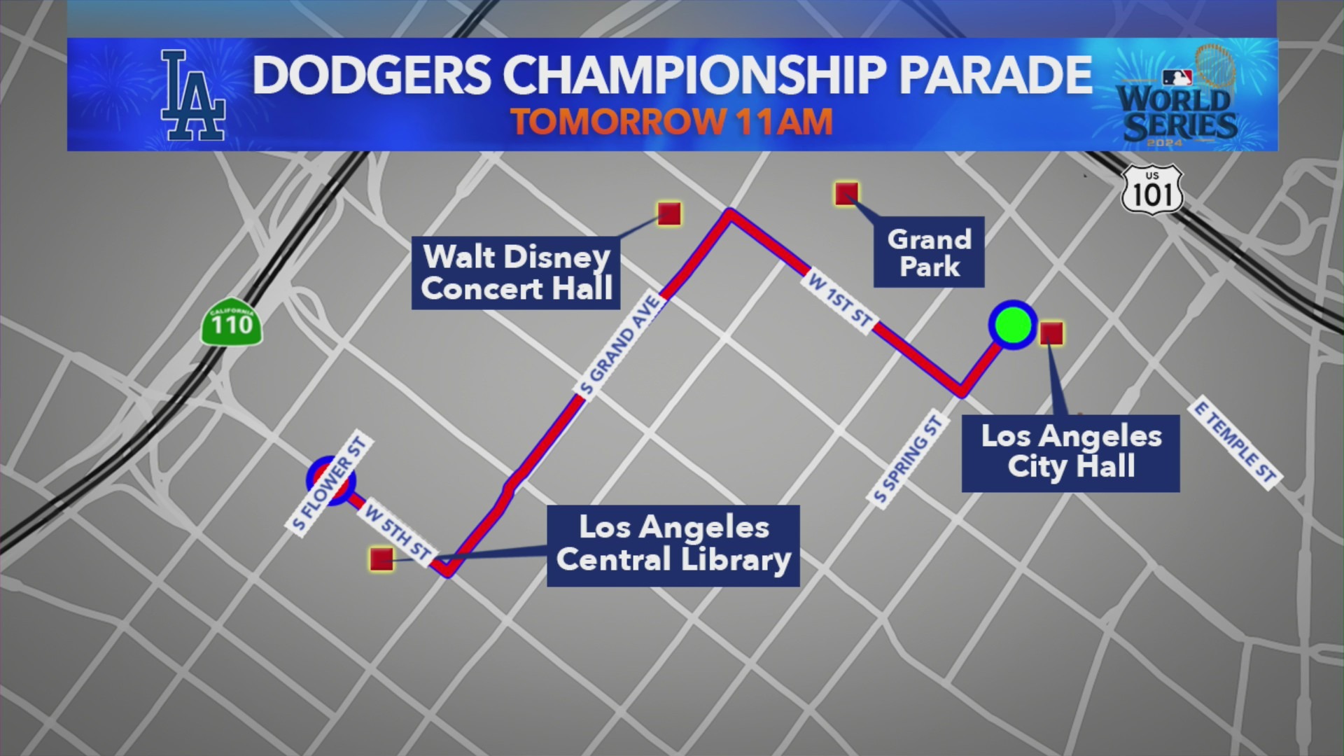 What time is dodger parade tomorrow? Get the full schedule and details right here now