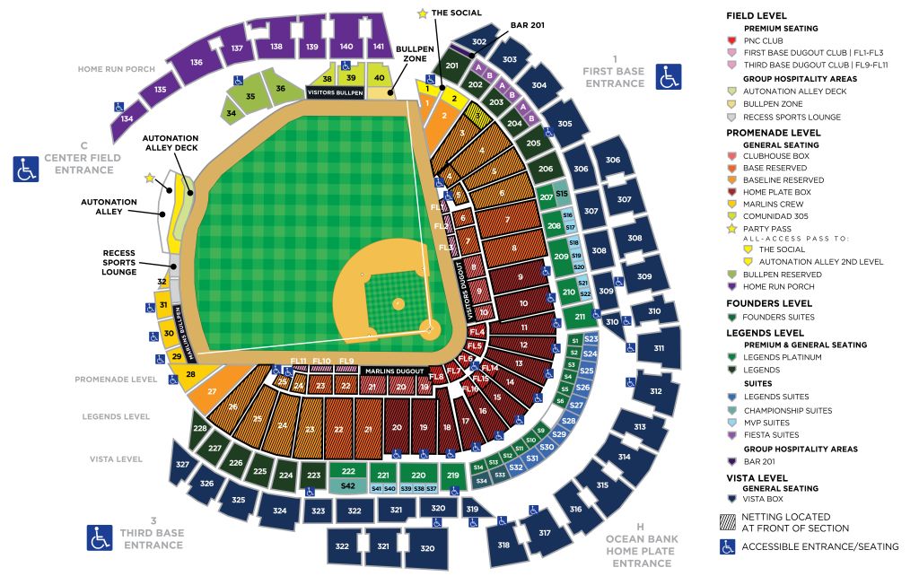 Get your loandepot park seating chart with rows and know your seat.