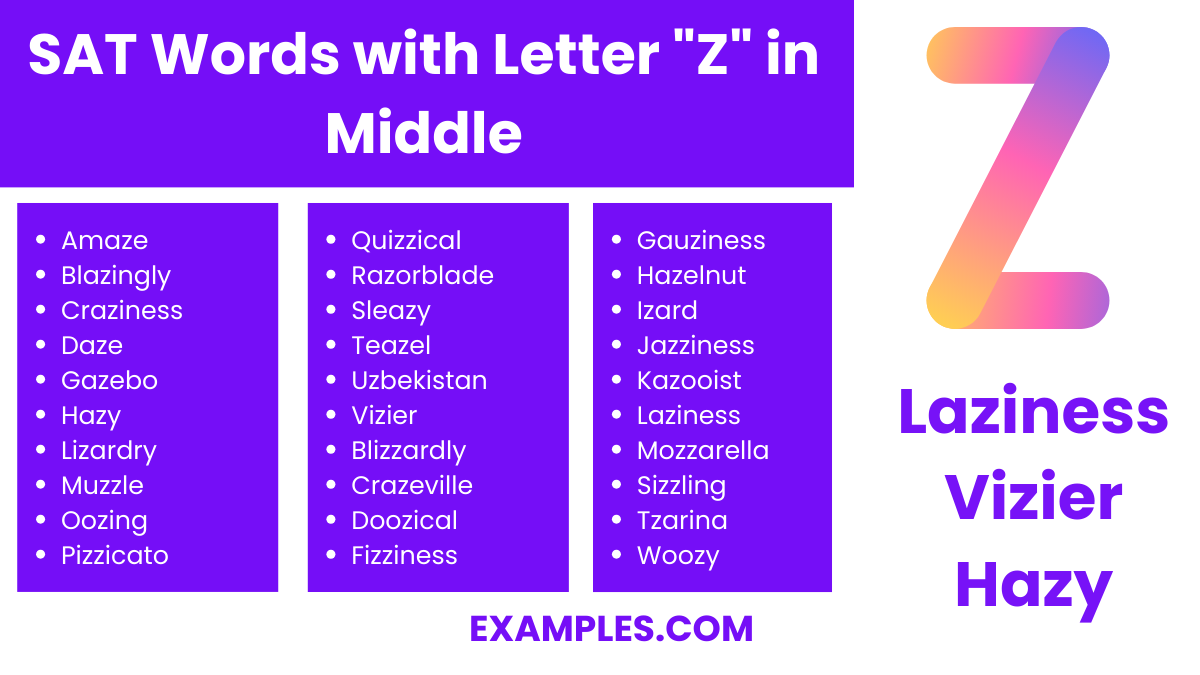 Impress with words: How to find words from Z to D easily?