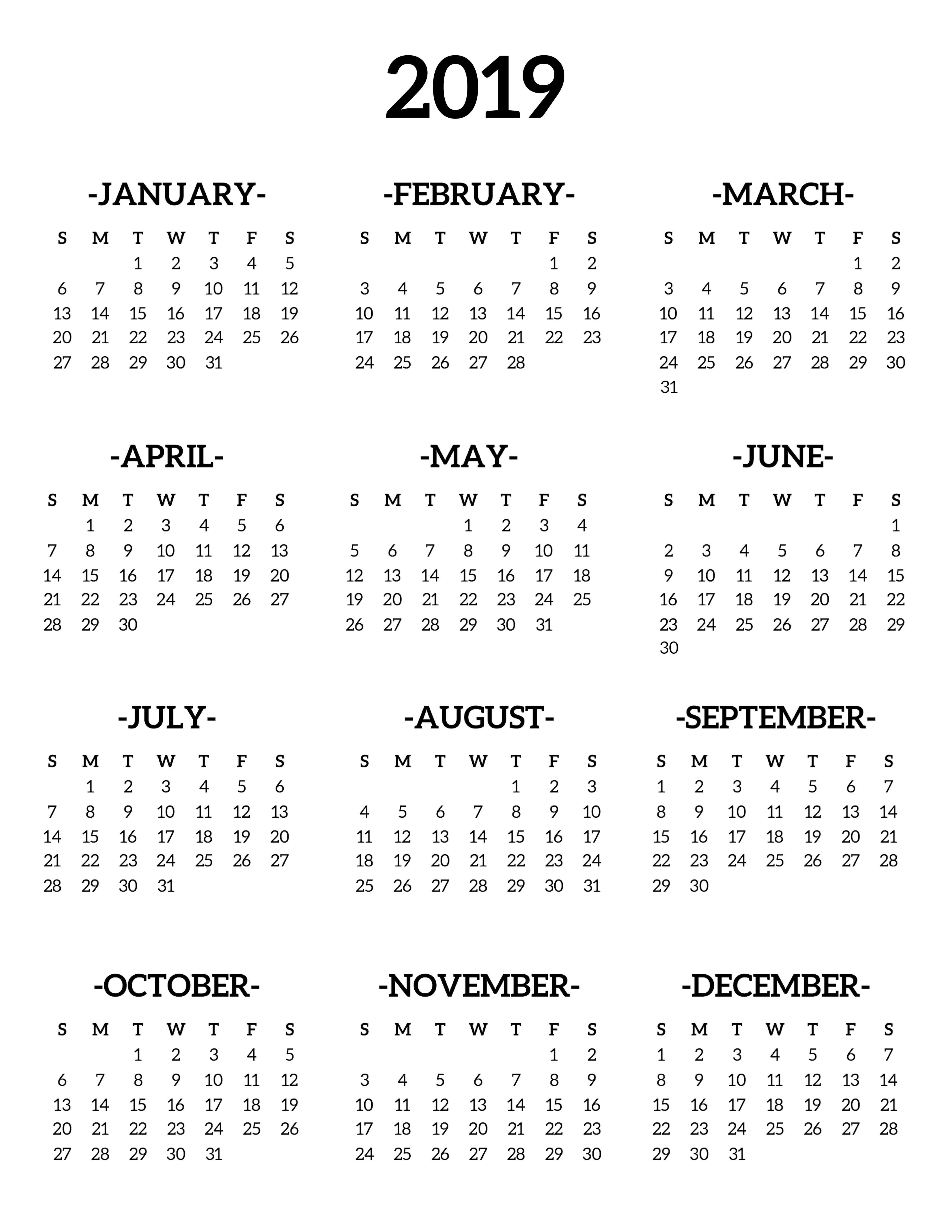 Kalendář 2019 Overview: The Best Options (Printable, Digital, and More)