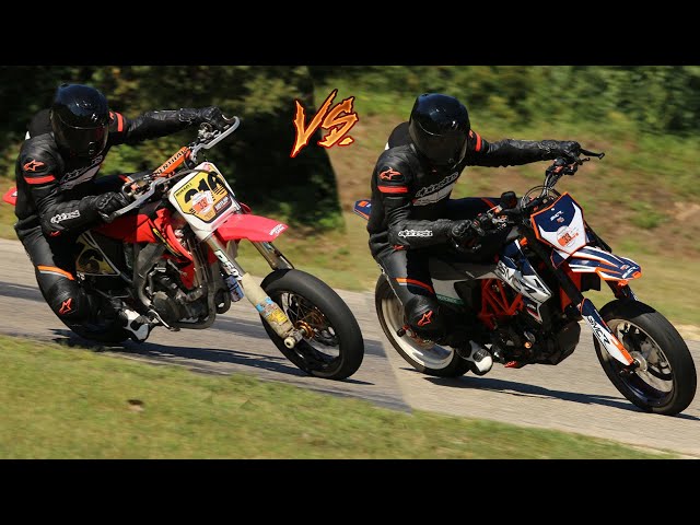 How Fast is a KTM 690 Supermoto on the Track? Speed Test Inside!