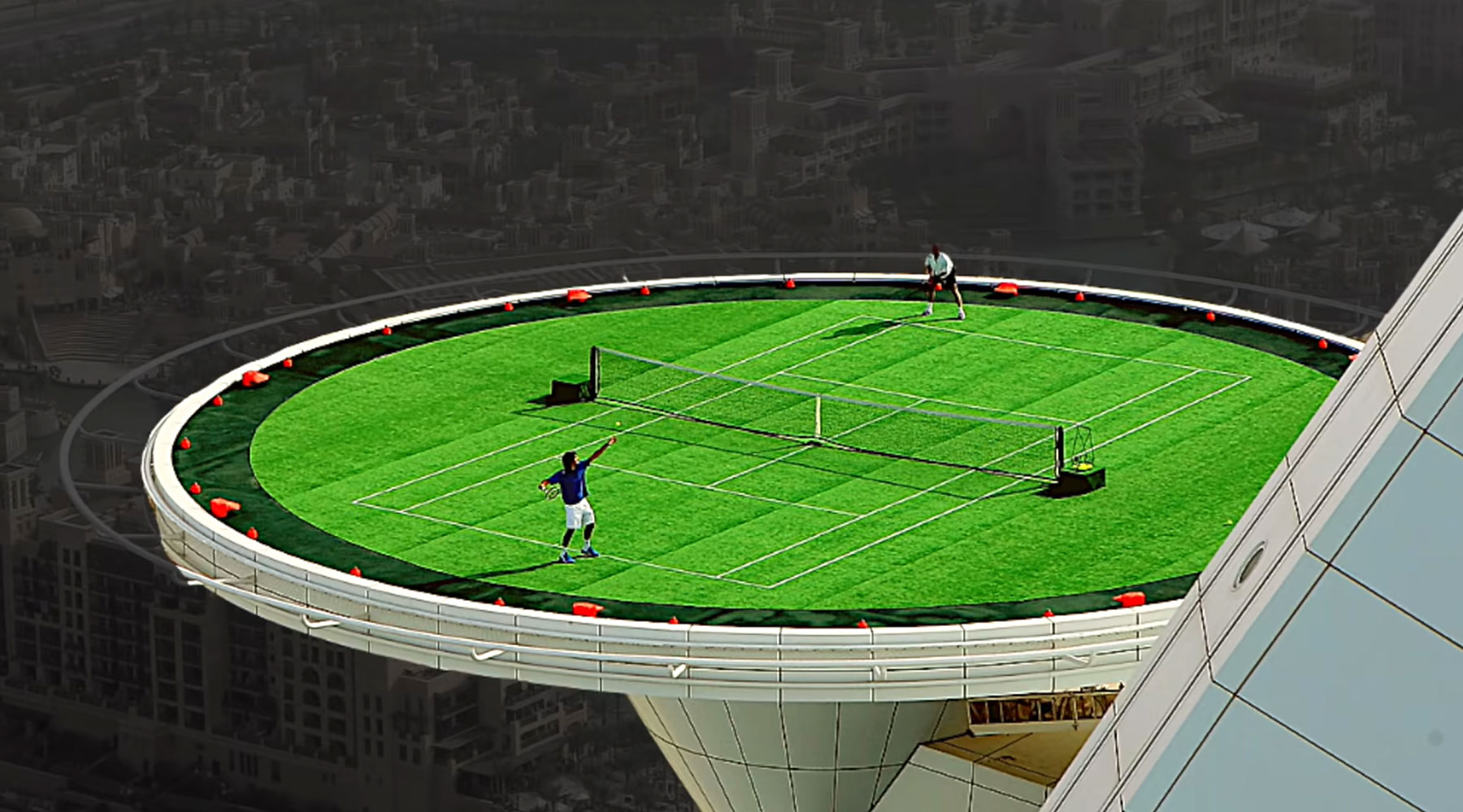 Burj Al Arab Hotel Tennis Court: Is It the Coolest Court Ever? See Pics and Find Out!