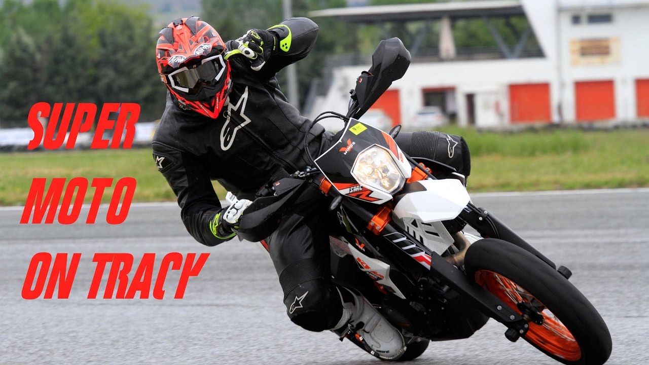 How Fast is a KTM 690 Supermoto on the Track? Speed Test Inside!