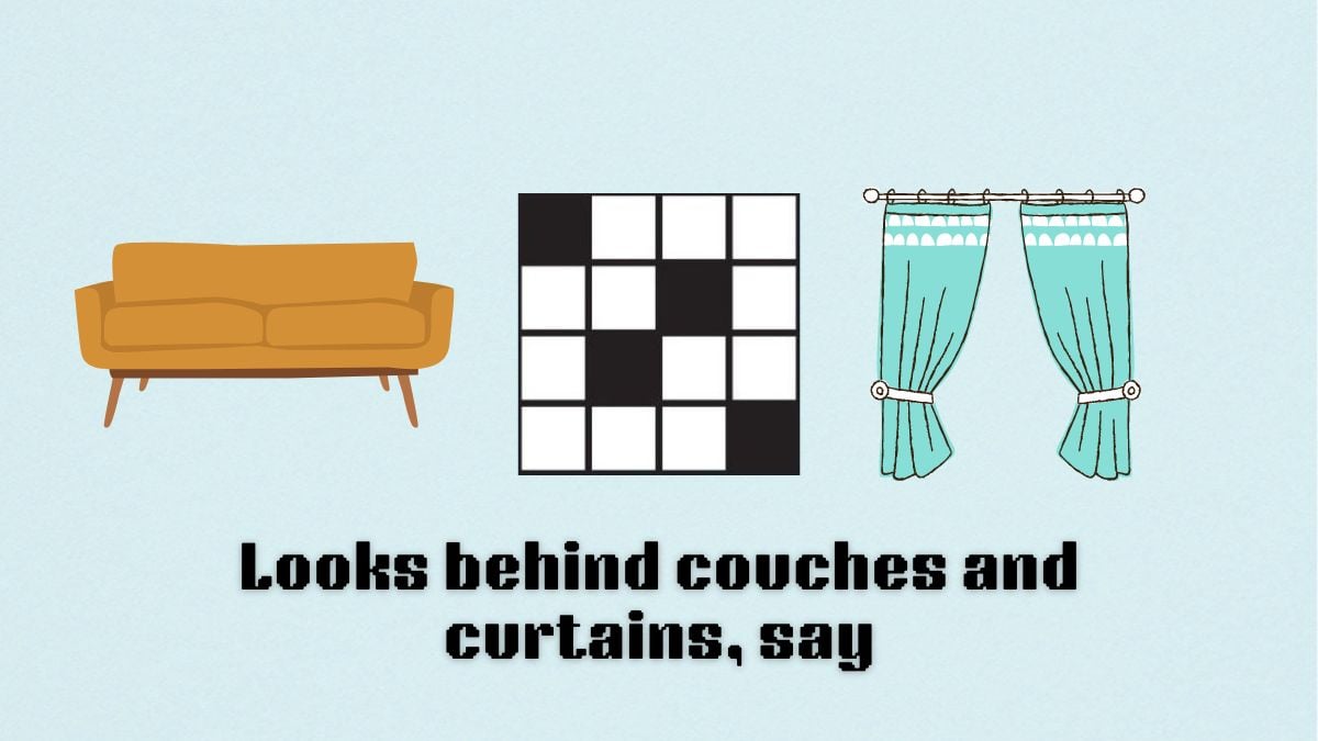 Find Lost Items! Looks Behind Couches and Curtains NYT Tips.