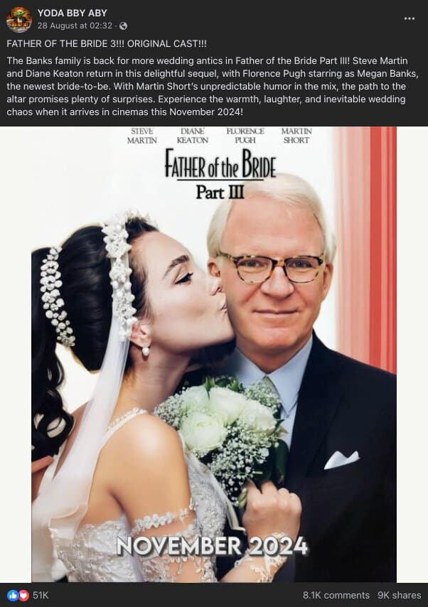 Father of the Bride Part 3 with Florence Pugh? Heres Everything We Know About the Rumored Sequel!