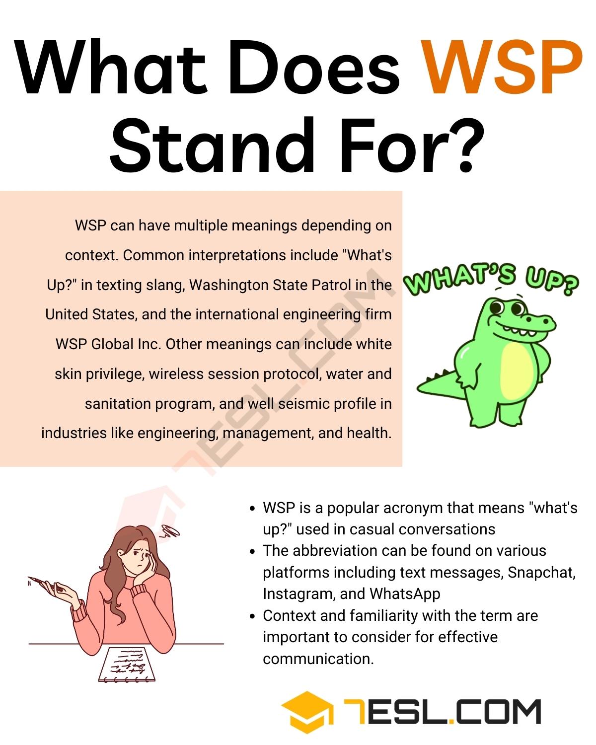 WSP Meaning in Texting: Get the Definition & Avoid Confusion!