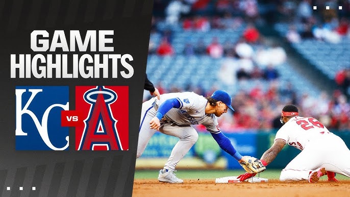 Game Stats: Kansas City Royals vs Los Angeles Angels Players.