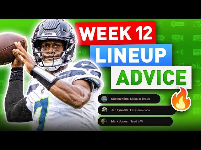Week 12 Start or Sit Decisions: Simple Advice for Fantasy Football.