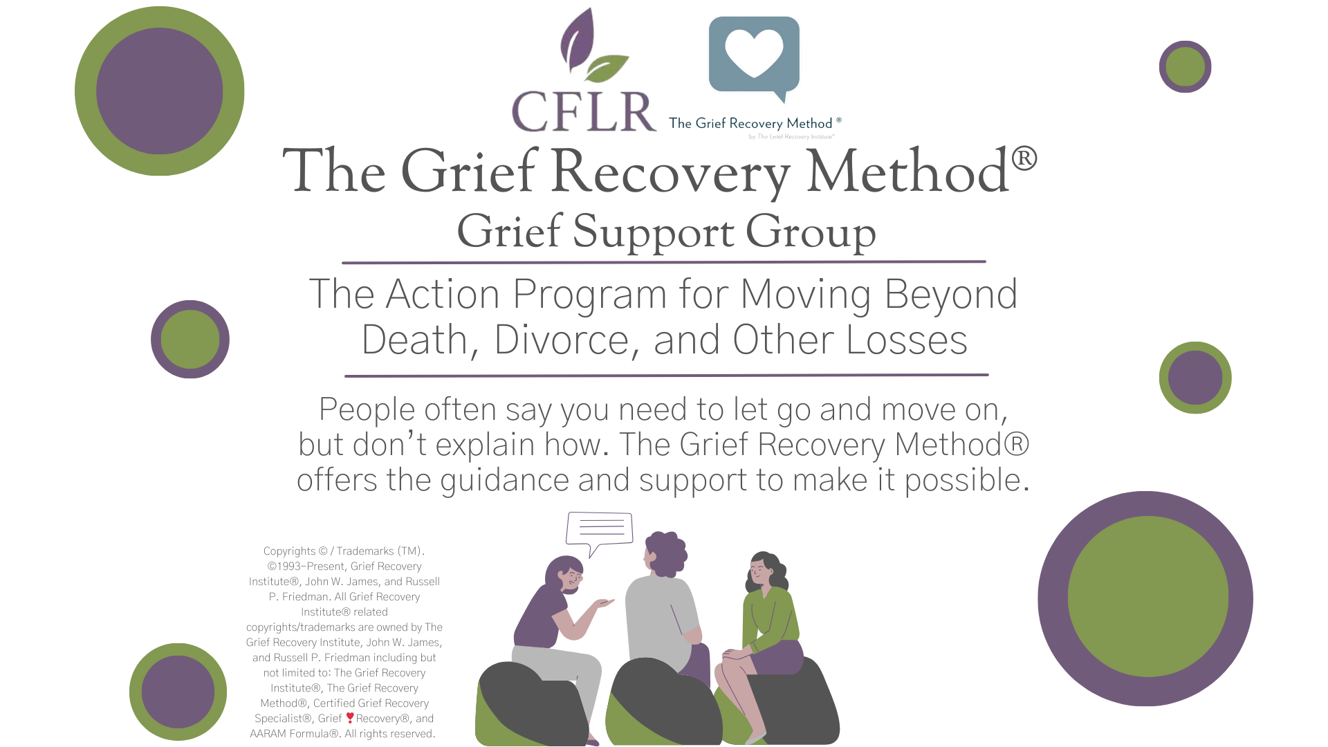 His Loss Support Group and Guidance to Recovery.