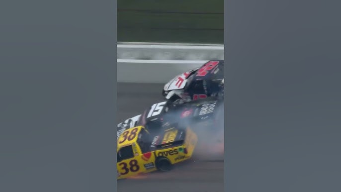Nascar Crash at Talladega Today: Multiple Cars Wrecked in Pileup.