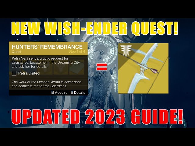 Hunters Remembrance Destiny 2: Location, and Best Use