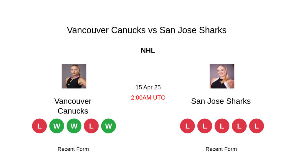 Vancouver Canucks vs San Jose Sharks: Expert Analysis