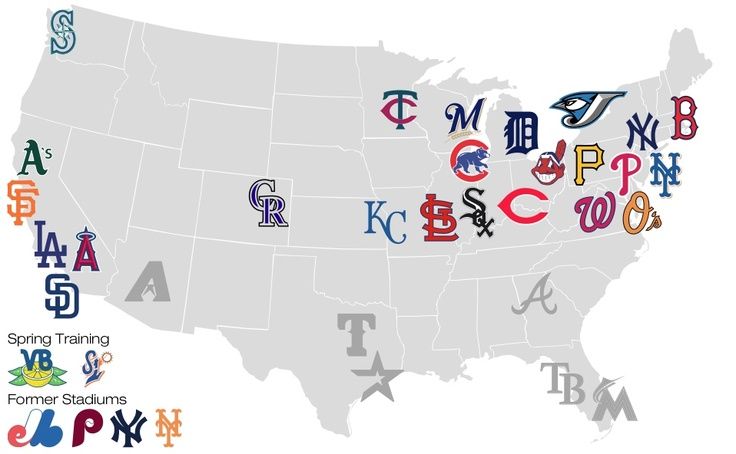 Explore the Map: All 30 MLB Ballparks Locations
