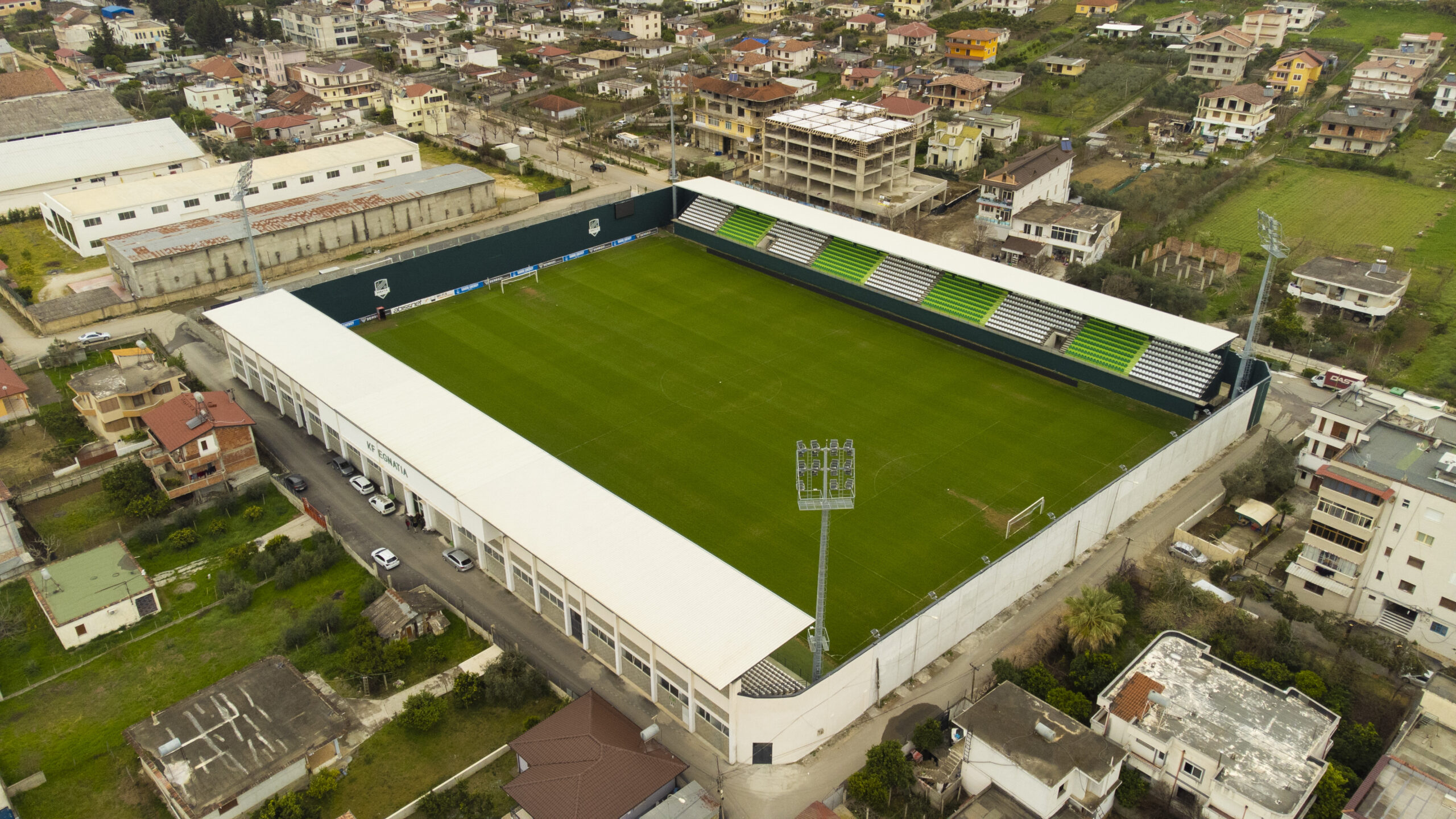 Where does Egnatia Football Club play its home games? (Learn about their stadium location)