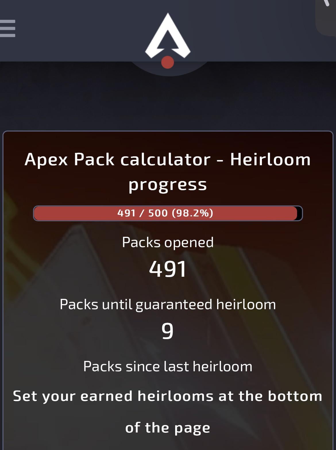 apex packs tracker (Find best one)