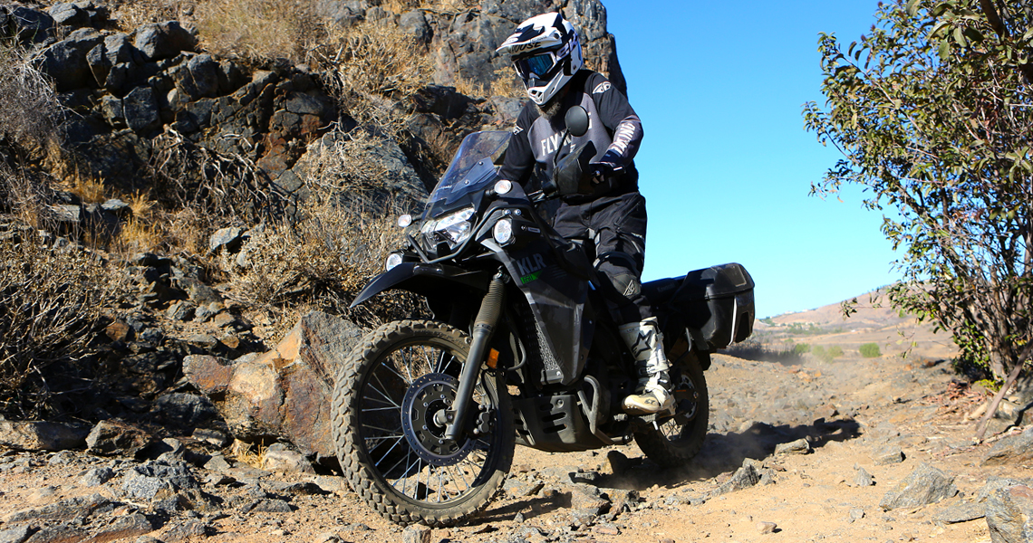 How does the Kawasaki KLR250D perform off-road? Learn about its capabilities on trails and tough terrain.