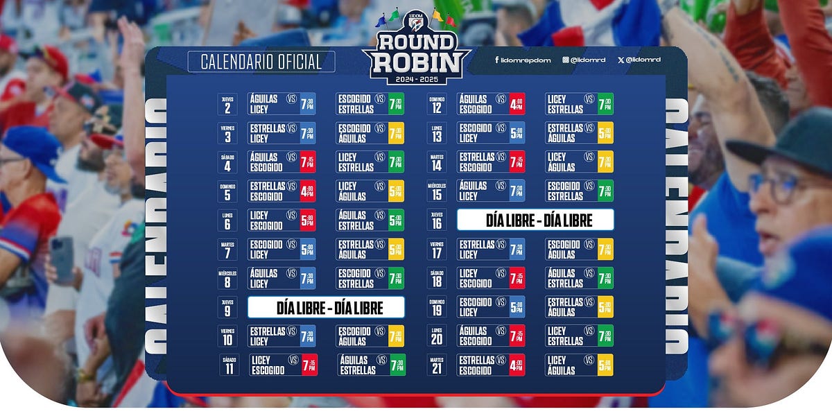 When do your favorite teams play on the dominican winter league schedule? Check all the dates here!