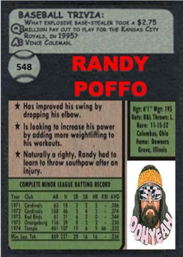 Is the randy poffo baseball card considered rare? Learn about its collectibility and overall value.